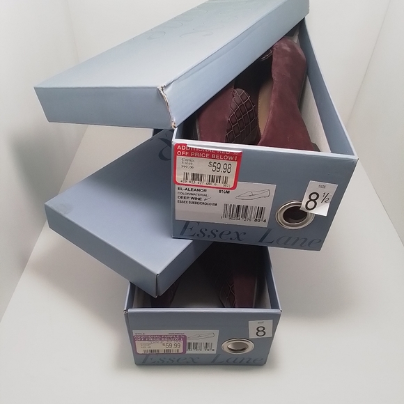 NEW IN BOX Deep Wine Flat Loafers Comfy Women's Shoes Size 8,5 - Picture 11 of 12